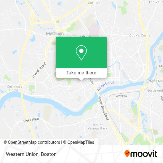 Western Union map