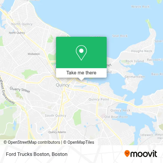 Ford Trucks Boston map