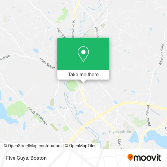 Five Guys map