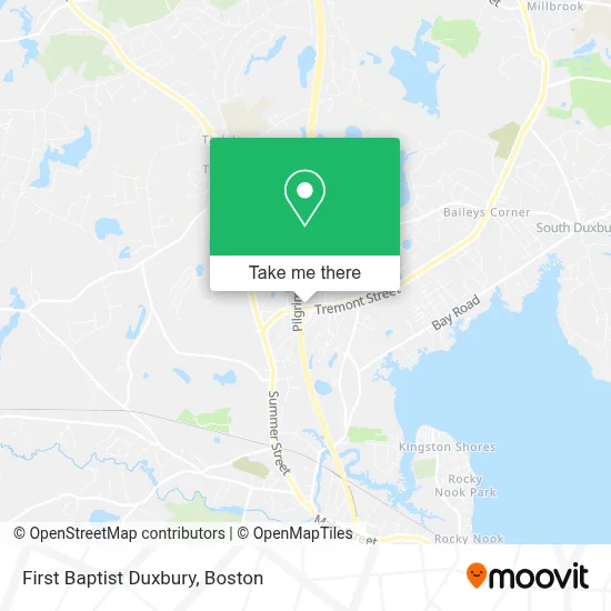First Baptist Duxbury map