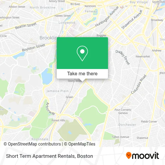 Short Term Apartment Rentals map