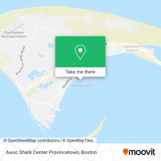 Awsc Shark Center Provincetown map