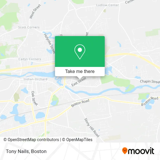 Tony Nails map