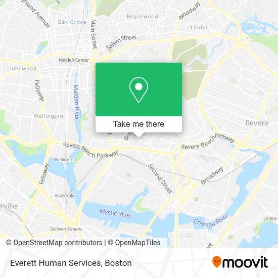 Everett Human Services map