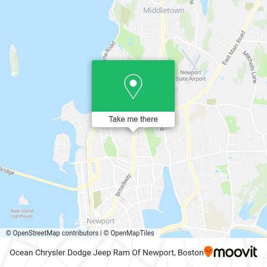 Ocean Chrysler Dodge Jeep Ram Of Newport map