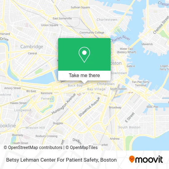Betsy Lehman Center For Patient Safety map