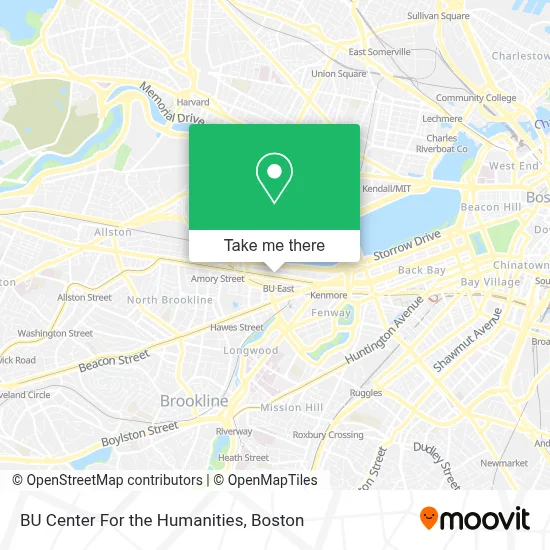 BU Center For the Humanities map