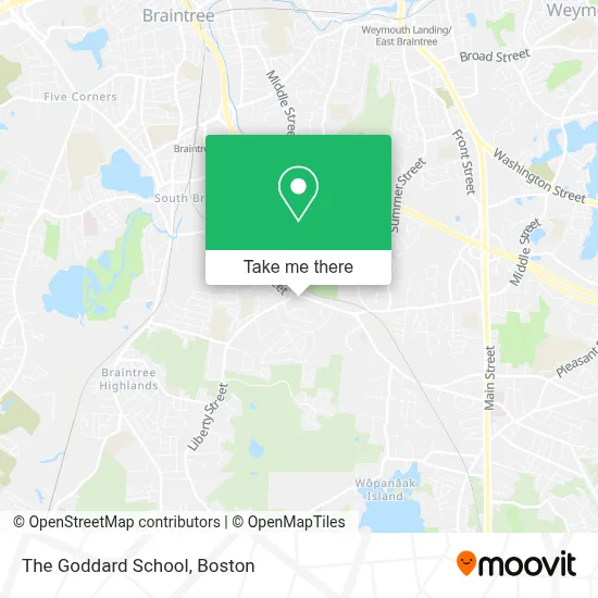 The Goddard School map