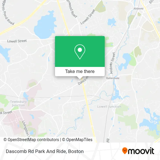 Dascomb Rd Park And Ride map