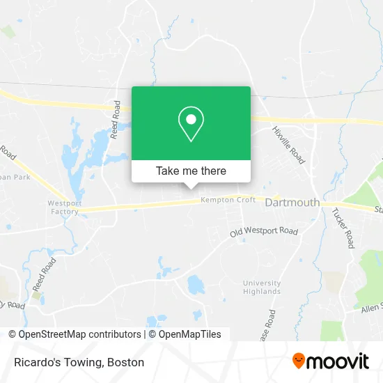 Ricardo's Towing map