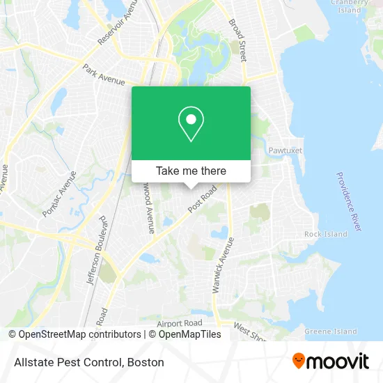Allstate Pest Control map