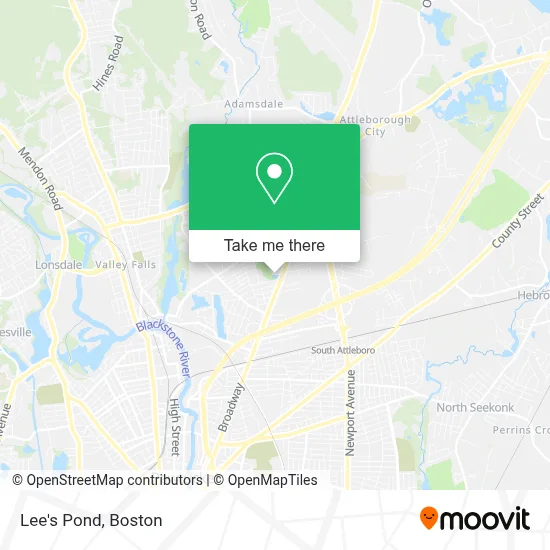 Lee's Pond map