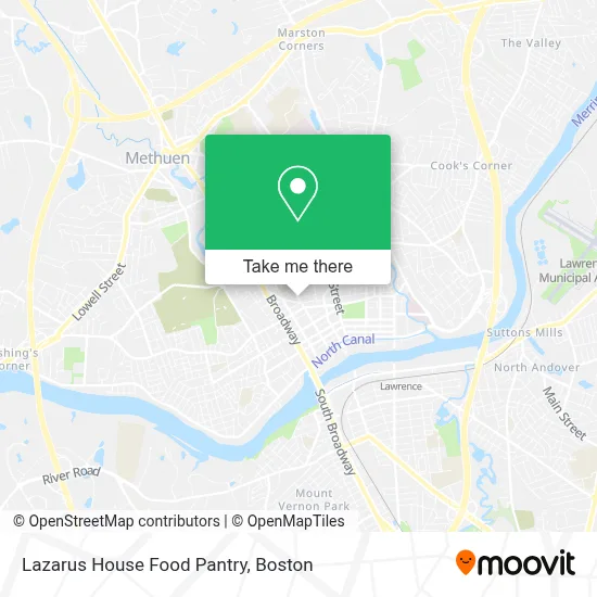 Lazarus House Food Pantry map