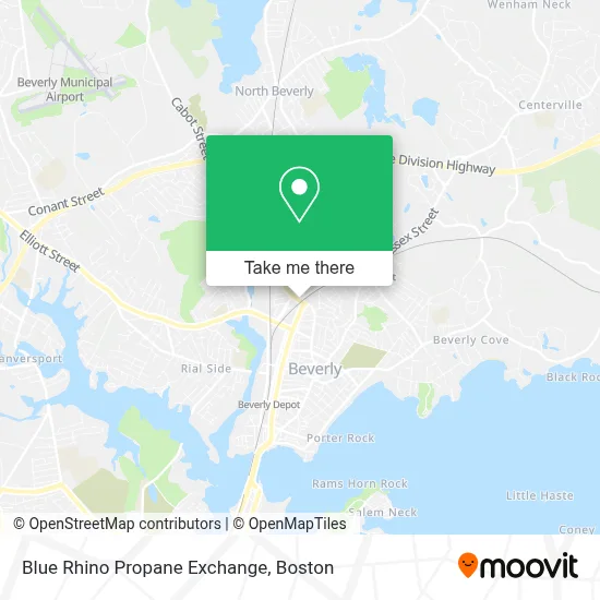 Blue Rhino Propane Exchange map
