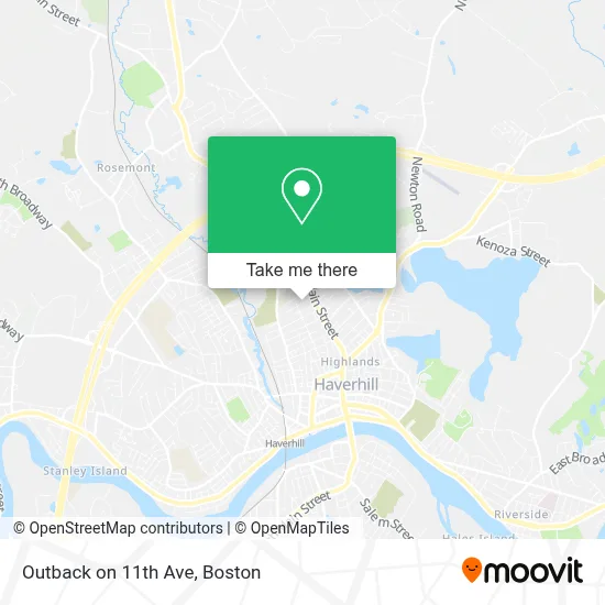 Outback on 11th Ave map