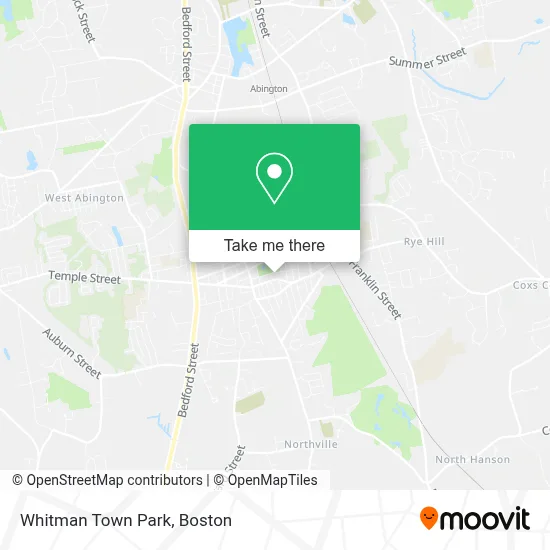 Whitman Town Park map