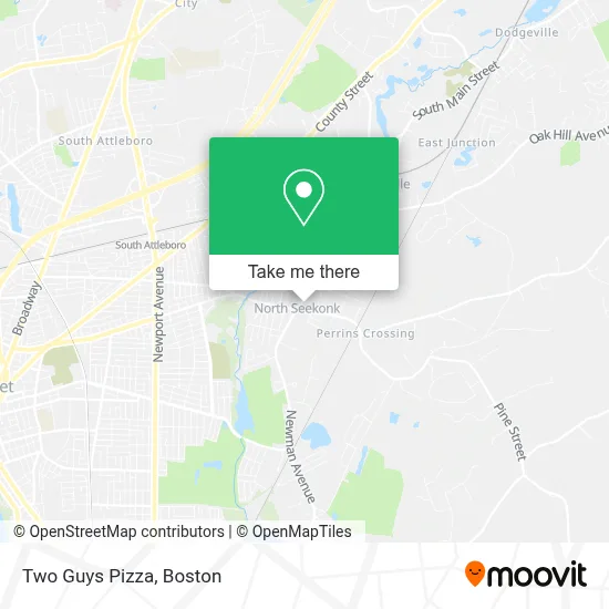 Two Guys Pizza map