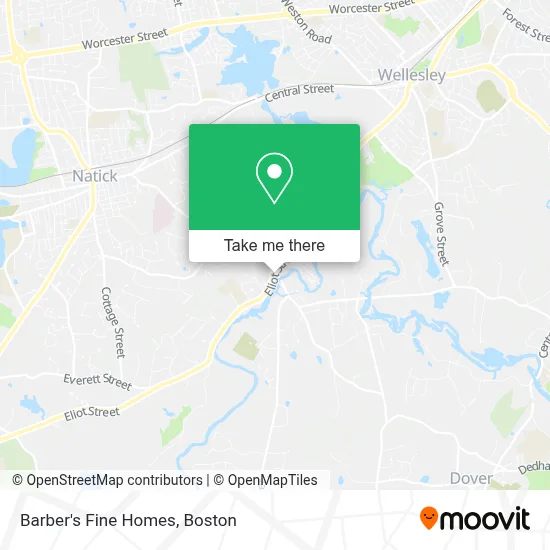 Barber's Fine Homes map