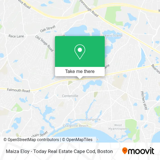 Maiza Eloy - Today Real Estate Cape Cod map