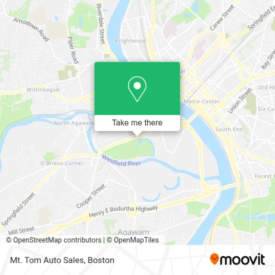 Mt. Tom Auto Sales map
