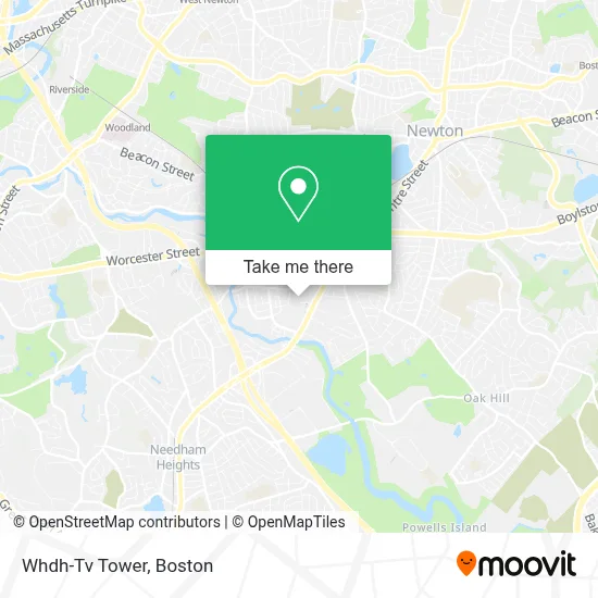 Whdh-Tv Tower map