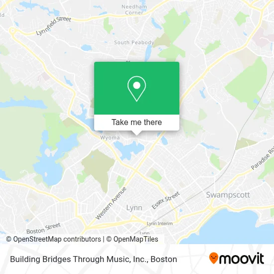 Building Bridges Through Music, Inc. map