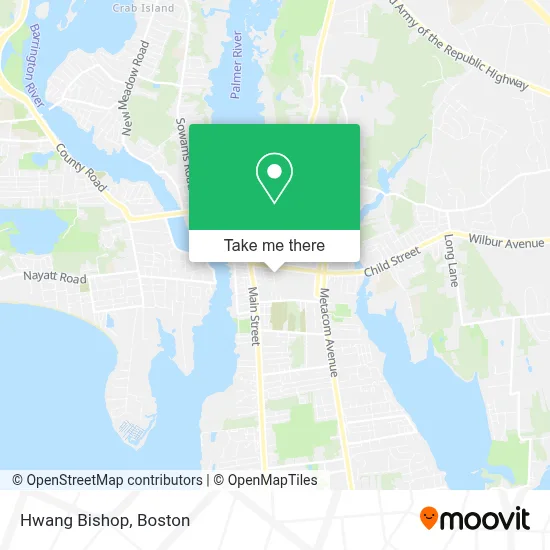 Hwang Bishop map