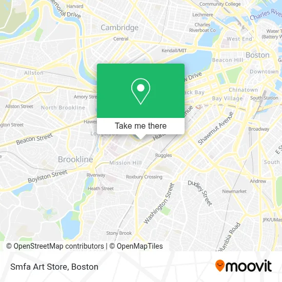 Smfa Art Store map