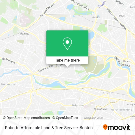 Roberto Affordable Land & Tree Service map