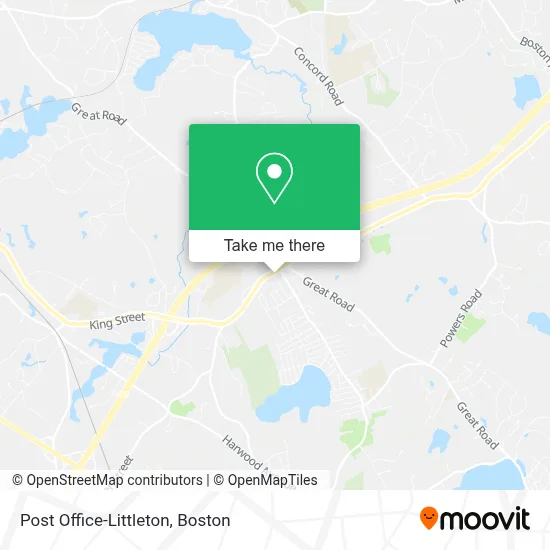 Post Office-Littleton map