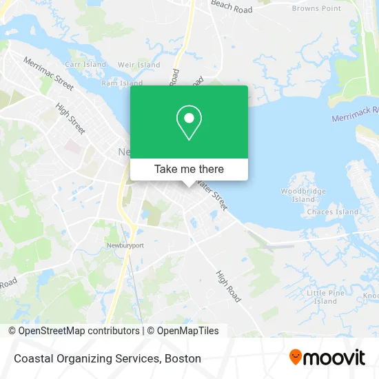 Coastal Organizing Services map