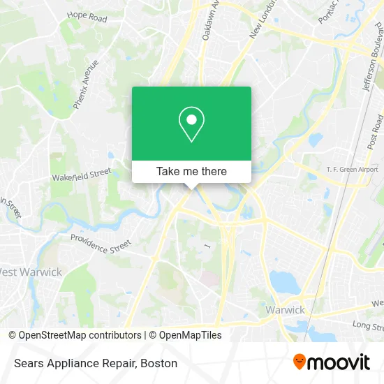 Sears Appliance Repair map