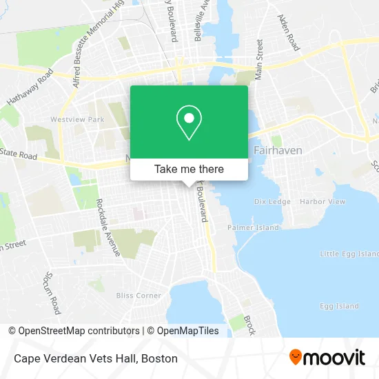Cape Verdean Vets Hall map