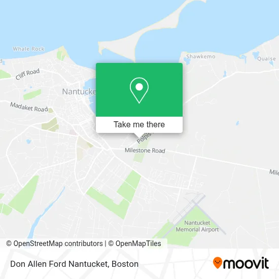 Don Allen Ford Nantucket map