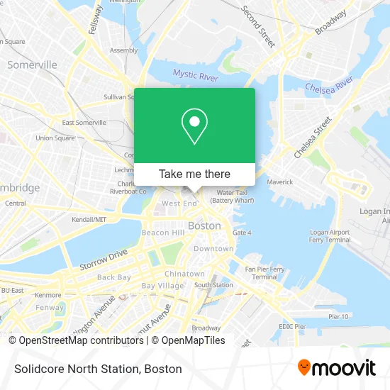 Solidcore North Station map