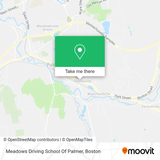 Meadows Driving School Of Palmer map