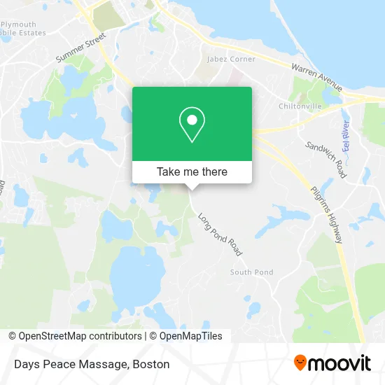 Days Peace Massage map