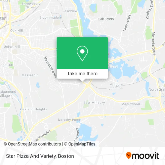 Star Pizza And Variety map