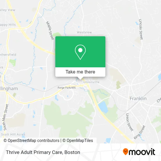 Thrive Adult Primary Care map
