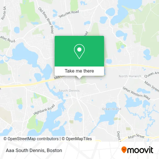 Aaa South Dennis map