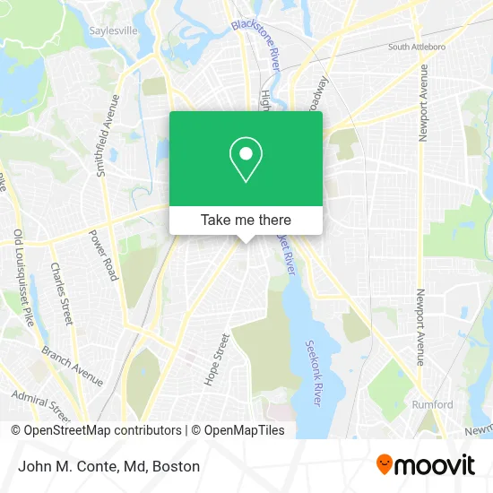 John M. Conte, Md map