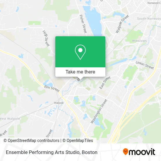 Ensemble Performing Arts Studio map