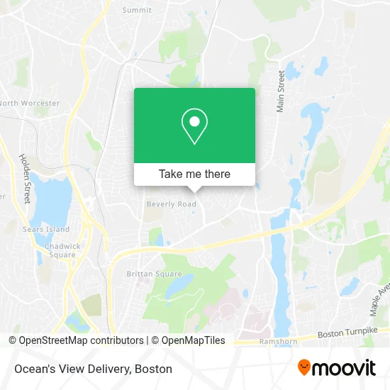 Ocean's View Delivery map