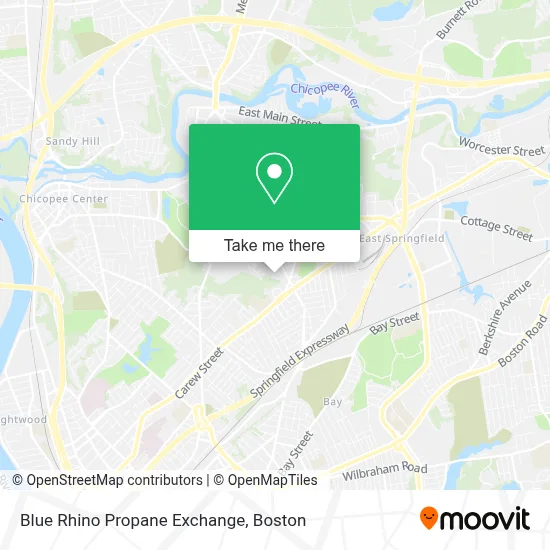 Blue Rhino Propane Exchange map