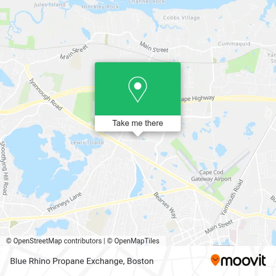 Blue Rhino Propane Exchange map