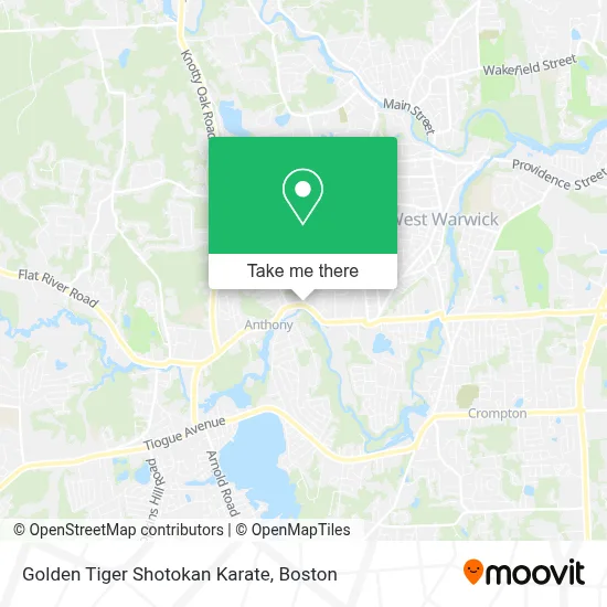 Golden Tiger Shotokan Karate map
