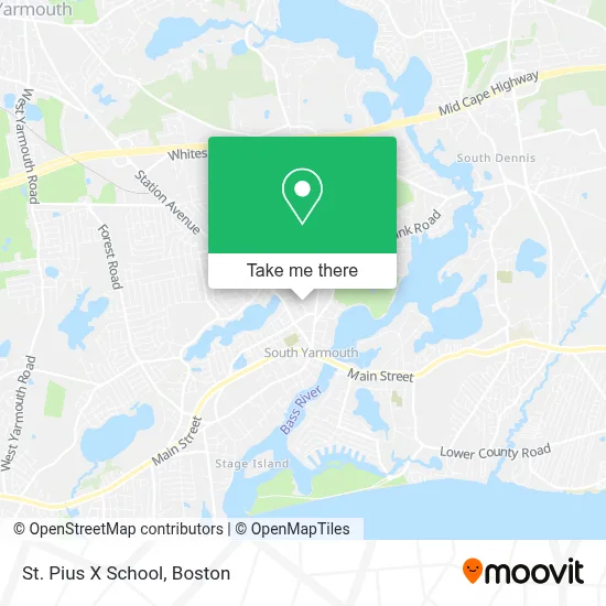 St. Pius X School map