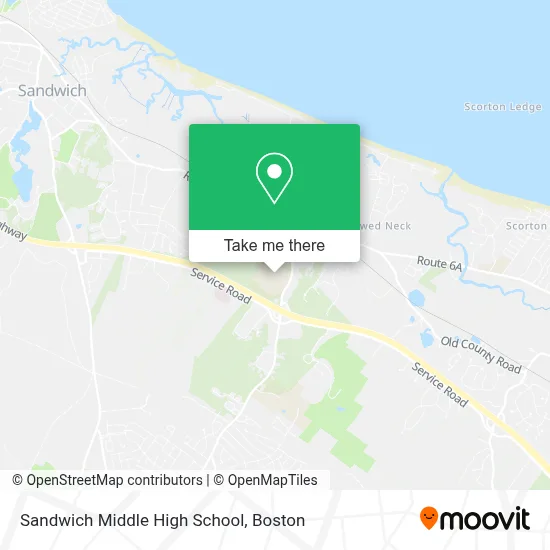 Sandwich Middle High School map