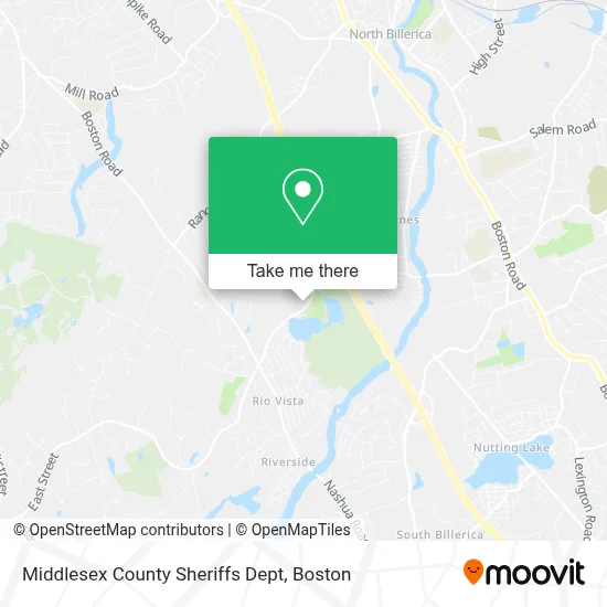 Middlesex County Sheriffs Dept map