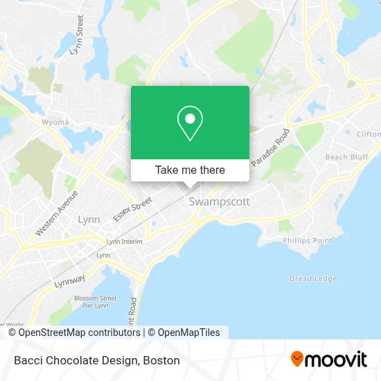 Bacci Chocolate Design map